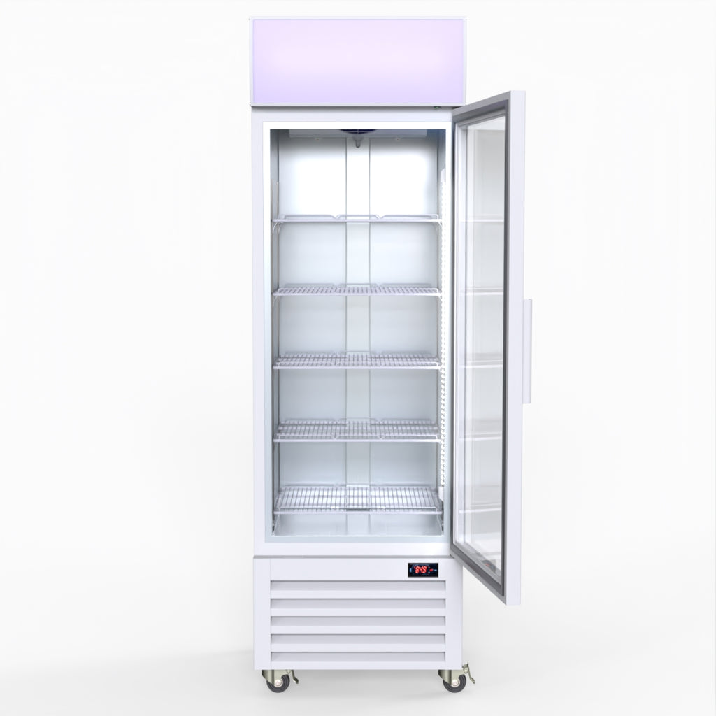Thermaster Single Glass Door Colourbond Upright Drink Fridge - LG-370P
