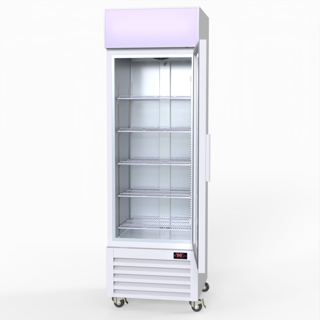 Thermaster Single Glass Door Colourbond Upright Drink Fridge - LG-370P