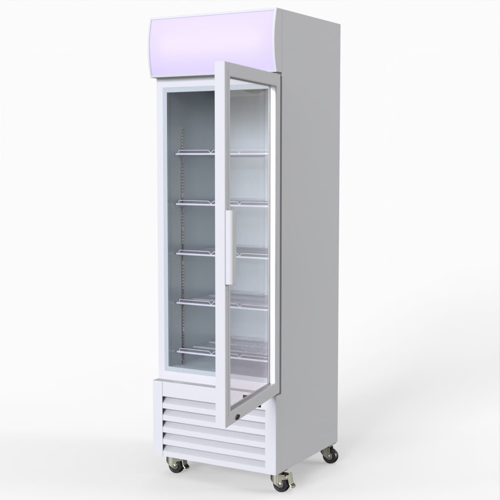 Thermaster Single Glass Door Colourbond Upright Drink Fridge - LG-370P