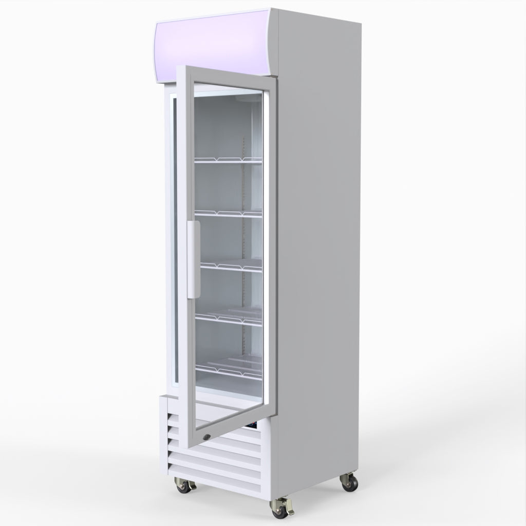 Thermaster Single Glass Door Colourbond Upright Drink Fridge - LG-370P