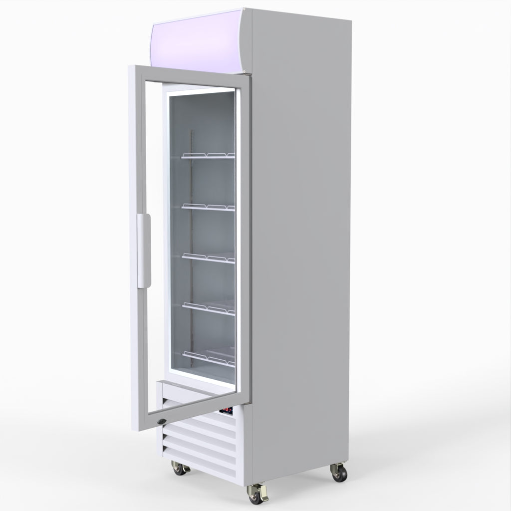 Thermaster Single Glass Door Colourbond Upright Drink Fridge - LG-370P