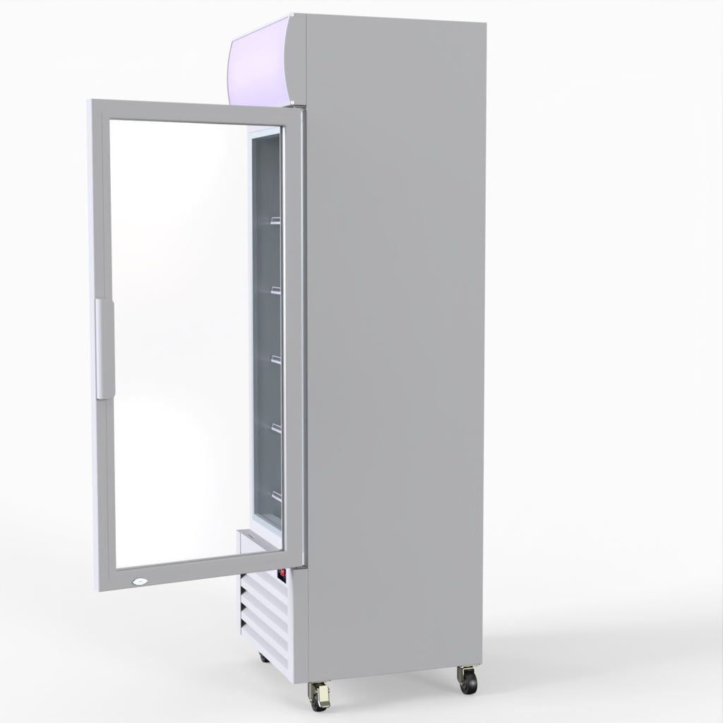 Thermaster Single Glass Door Colourbond Upright Drink Fridge - LG-370P