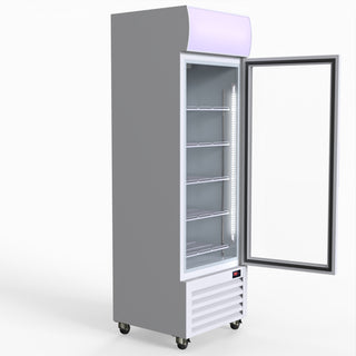 370L Single Glass Door Colourbond Upright Drink Fridge - Thermaster LG-370P