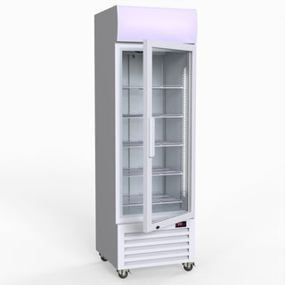 370L Single Glass Door Colourbond Upright Drink Fridge - Thermaster LG-370P