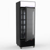 Thermaster 540L Single Glass Door Black Colourbond Upright Drink Fridge LG-540BP