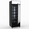 Thermaster 540L Single Glass Door Black Colourbond Upright Drink Fridge LG-540BP