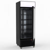 Thermaster 540L Single Glass Door Black Colourbond Upright Drink Fridge LG-540BP