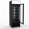 Thermaster 540L Single Glass Door Black Colourbond Upright Drink Fridge LG-540BP