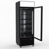 Thermaster 540L Single Glass Door Black Colourbond Upright Drink Fridge LG-540BP