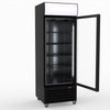 Thermaster 540L Single Glass Door Black Colourbond Upright Drink Fridge LG-540BP