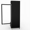 Thermaster 540L Single Glass Door Black Colourbond Upright Drink Fridge LG-540BP