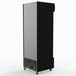 540L Single Glass Door Black Colourbond Upright Drink Fridge - Thermaster LG-540BP