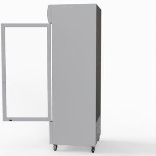 540L Single Glass Door Colourbond Upright Drink Fridge White - Thermaster LG-540P