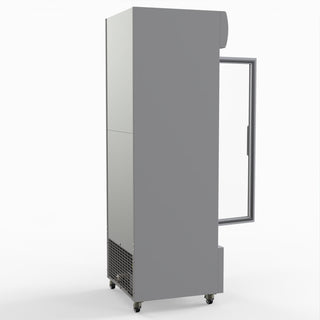 540L Single Glass Door Colourbond Upright Drink Fridge White - Thermaster LG-540P