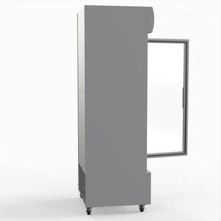 540L Single Glass Door Colourbond Upright Drink Fridge White - Thermaster LG-540P