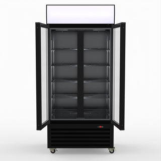 Thermaster Double Glass Door Colourbond Upright Drink Fridge LG-580BP