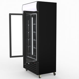 Thermaster Double Glass Door Colourbond Upright Drink Fridge LG-580BP