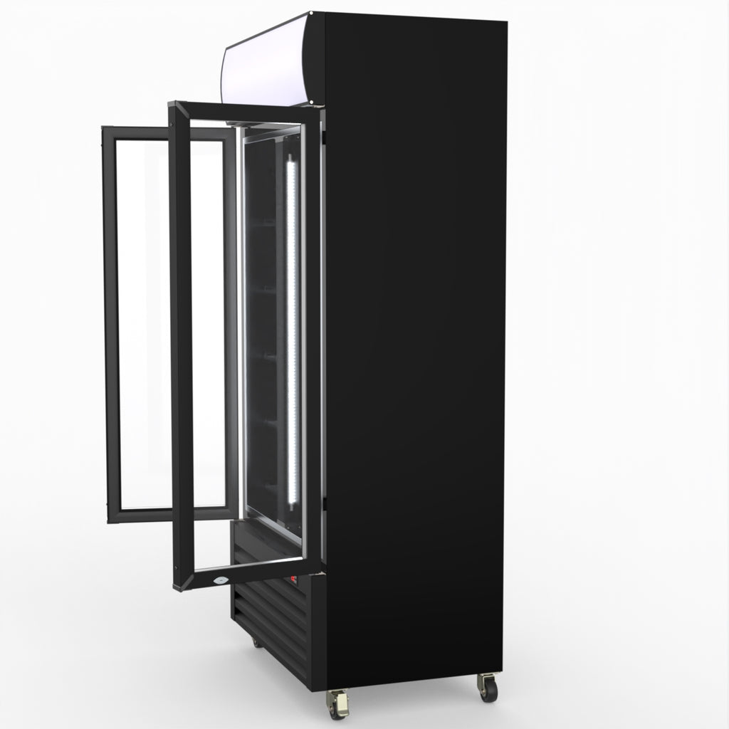 Thermaster Double Glass Door Colourbond Upright Drink Fridge LG-580BP