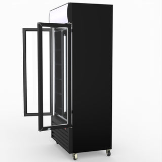 Thermaster Double Glass Door Colourbond Upright Drink Fridge LG-580BP