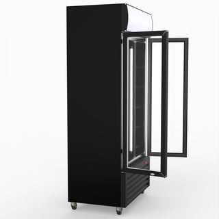 Thermaster Double Glass Door Colourbond Upright Drink Fridge LG-580BP