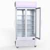 Thermaster 580L Double Glass Door Colourbond Upright Drink Fridge LG-580P