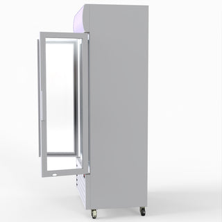 580L Double Glass Door Colourbond Upright Drink Fridge - Thermaster LG-580P