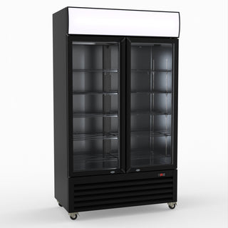 Thermaster Two Glass Door Colourbond Upright Drink Fridge LG-730BP