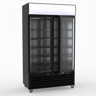 Thermaster Two Glass Door Colourbond Upright Drink Fridge LG-730BP