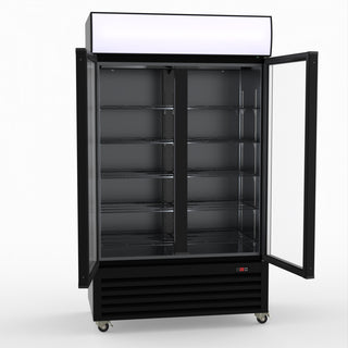 Thermaster Two Glass Door Colourbond Upright Drink Fridge LG-730BP