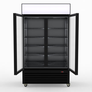 Thermaster Two Glass Door Colourbond Upright Drink Fridge LG-730BP