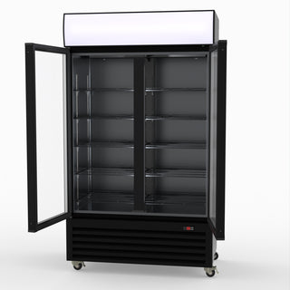 Thermaster Two Glass Door Colourbond Upright Drink Fridge LG-730BP