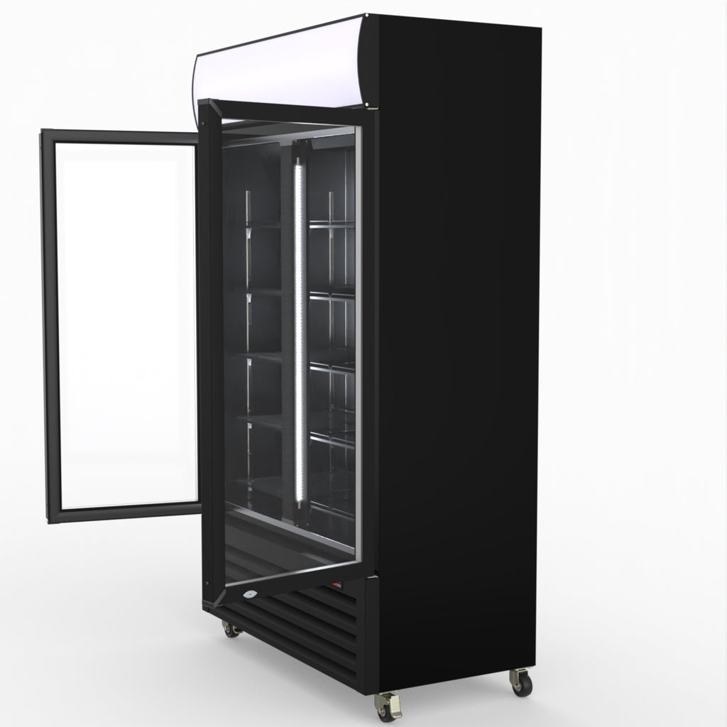 Thermaster Two Glass Door Colourbond Upright Drink Fridge LG-730BP
