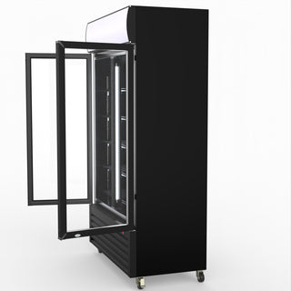Thermaster Two Glass Door Colourbond Upright Drink Fridge LG-730BP