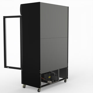 Thermaster Two Glass Door Colourbond Upright Drink Fridge LG-730BP