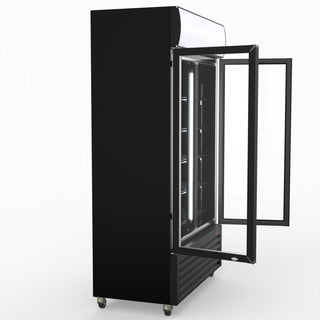 Thermaster Two Glass Door Colourbond Upright Drink Fridge LG-730BP