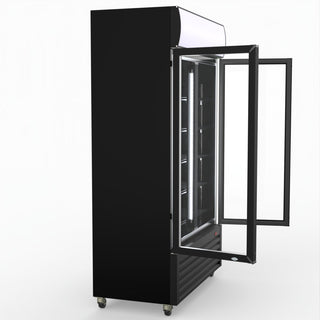 Thermaster Two Glass Door Colourbond Upright Drink Fridge LG-730BP