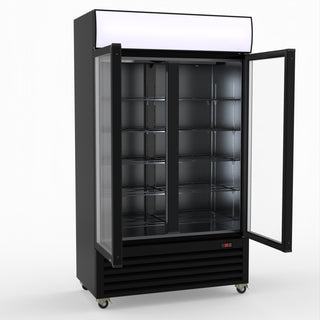 Thermaster Two Glass Door Colourbond Upright Drink Fridge LG-730BP