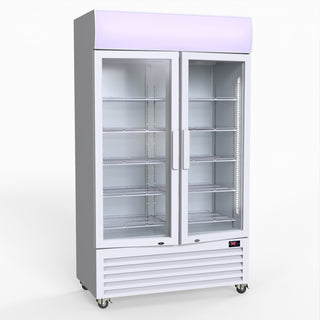 730L Two Glass Door Colourbond Upright Drink Fridge - Thermaster LG-730P