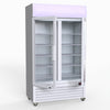 Thermaster 730L Two Glass Door Colourbond Upright Drink Fridge LG-730P