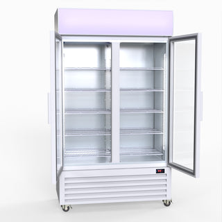 730L Two Glass Door Colourbond Upright Drink Fridge - Thermaster LG-730P