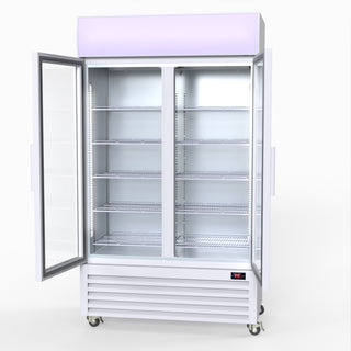 730L Two Glass Door Colourbond Upright Drink Fridge - Thermaster LG-730P