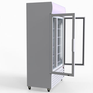 730L Two Glass Door Colourbond Upright Drink Fridge - Thermaster LG-730P