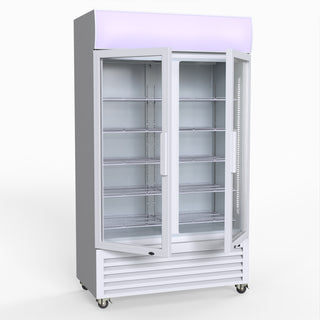 730L Two Glass Door Colourbond Upright Drink Fridge - Thermaster LG-730P