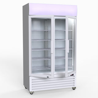 730L Two Glass Door Colourbond Upright Drink Fridge - Thermaster LG-730P