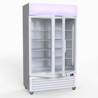 730L Two Glass Door Colourbond Upright Drink Fridge - Thermaster LG-730P