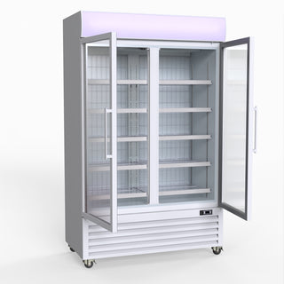 800L Upright Double Glass Door Freezer – - Thermaster LG-800PF