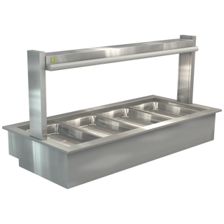 Cossiga Bain Marie Gantry Only with No Glass 1485mmW - LSBM4