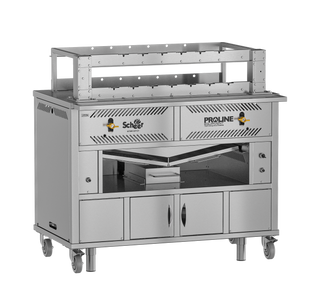 Scheer Gas Lava Rock Open Rear Rotisserie - 1200mm Width - LV500A