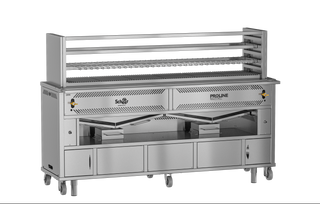 Scheer Gas Lava Rock Robata Grill - 1500mm Width - LV610AC