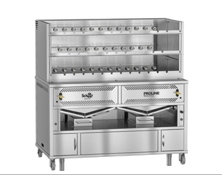 Scheer Gas Lava Rock Rotisserie - 1200mm Width - LVR500A-1200